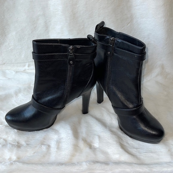 SIMPLY VERA by VERA WANG WOMEN’S Black Buckle Boots Sz 10 - Picture 3 of 10